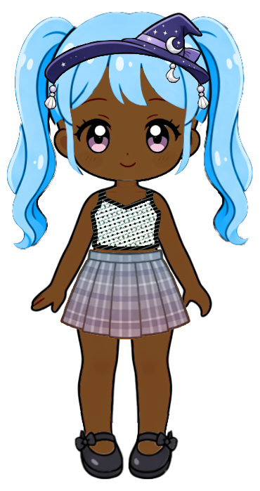 Pastel Dress character look — third dress-up outfit demo